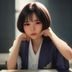 蜜桃网主编林晓桃头像，女性编辑，专注内容平台研究，表情专注自信